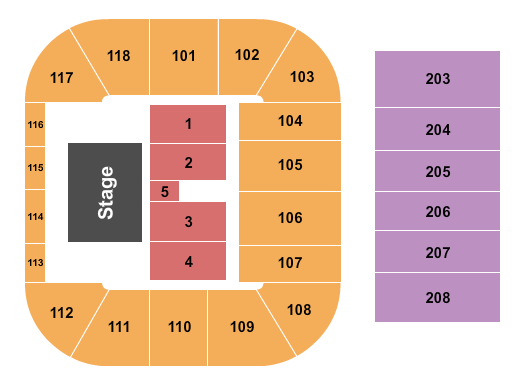 ICCU Arena Seating Chart