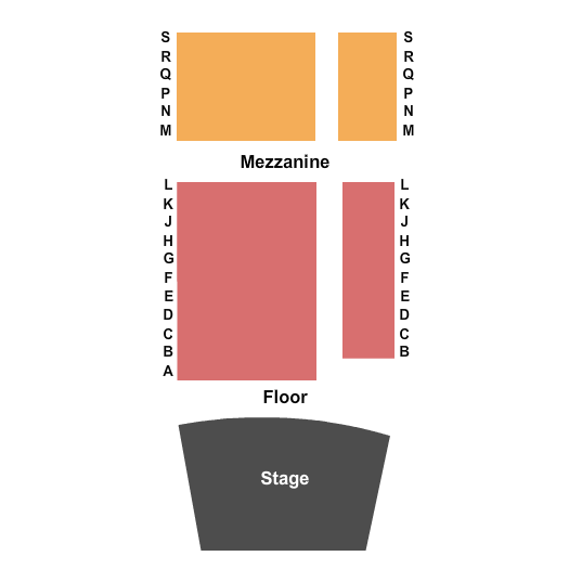 Recital Hall At Rhinehart Music Center End Stage Seating Chart
