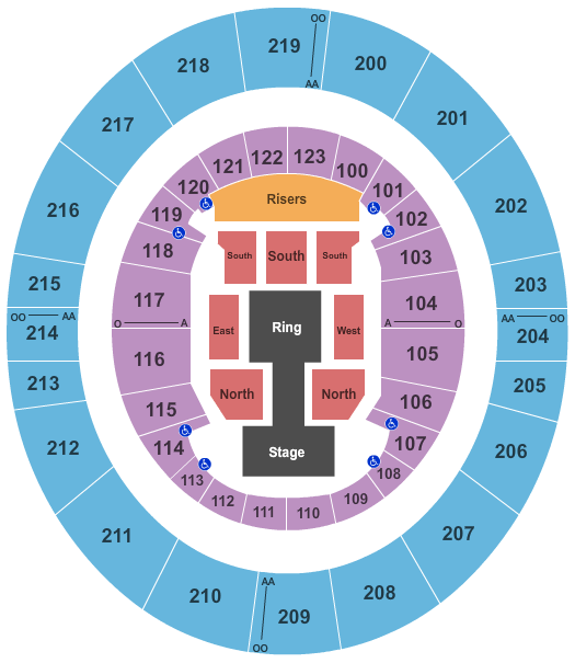 ISU Hulman Center WWE Seating Chart