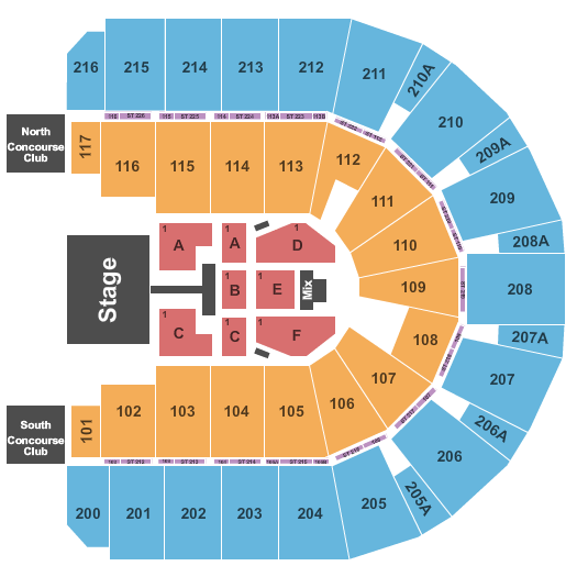 Vibrant Arena at The MARK Chris Tomlin Seating Chart