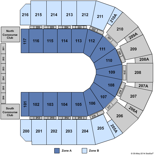 Vibrant Arena at The MARK Circus - IntZone Seating Chart