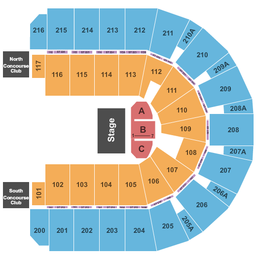 Vibrant Arena at The MARK Half House Seating Chart