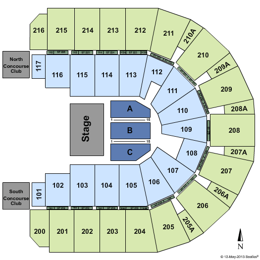 Vibrant Arena at The MARK Large Theater Seating Chart