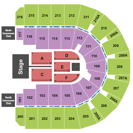 Vibrant Arena at The MARK Newsboys Seating Chart