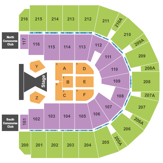 Vibrant Arena at The MARK Tim McGraw Seating Chart