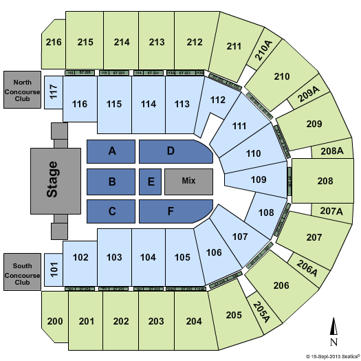 Vibrant Arena at The MARK Trans Siberian Orchestra Seating Chart