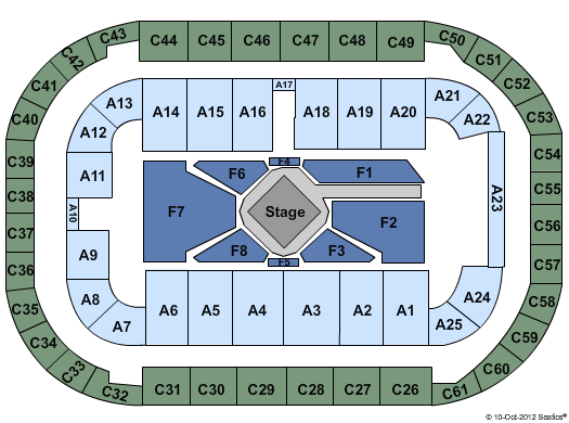 Arena At Ford Idaho Center George Strait Seating Chart