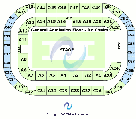 Arena At Ford Idaho Center Center Stage GA Seating Chart