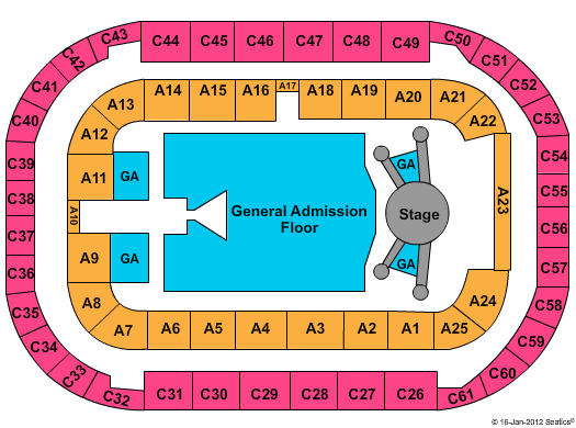 Arena At Ford Idaho Center Nickelback Seating Chart