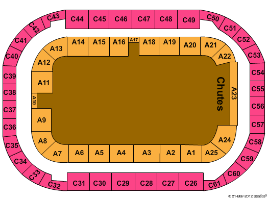 Arena At Ford Idaho Center PBR Seating Chart