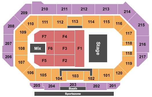 Idaho Central Arena Endstage 3 Seating Chart