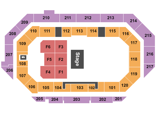 Idaho Central Arena Half House Seating Chart
