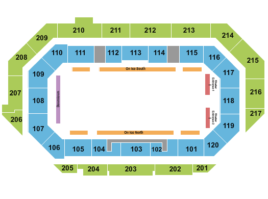 Idaho Central Arena Stars On Ice Seating Chart