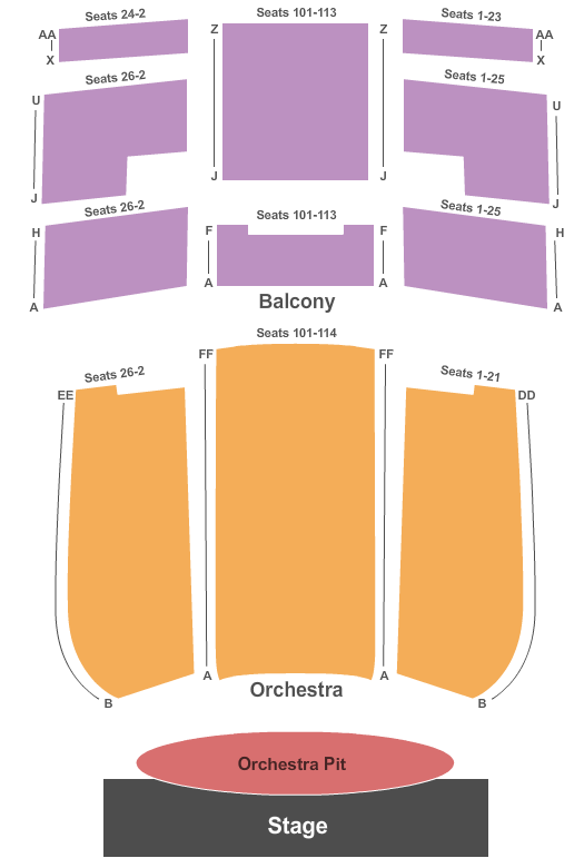 Idaho Falls Civic Auditorium End Stage Seating Chart