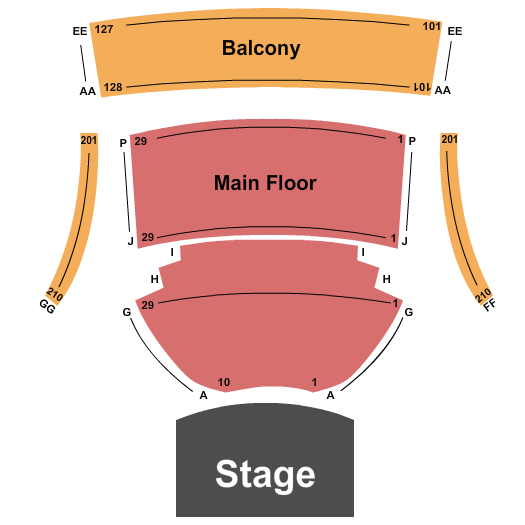Illinois State University Center For The Performing Arts End Stage Seating Chart