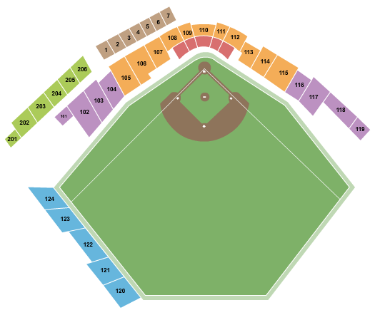 Impact Field Baseball Seating Chart