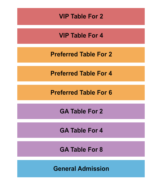 Godfrey Improv Comedy Club - Addison Seating Chart