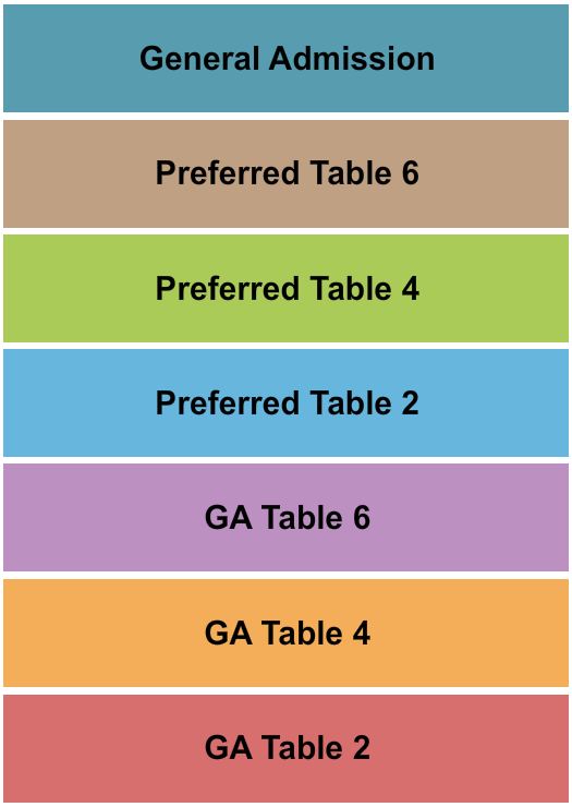 Ralph Barbosa Improv Comedy Club - Addison Seating Chart