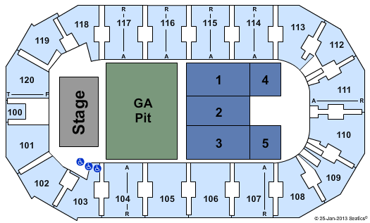 Cable Dahmer Arena Brantley Gilbert Seating Chart