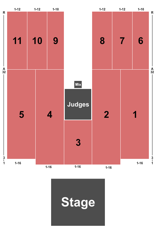 Indiana Convention Center End Stage Seating Chart