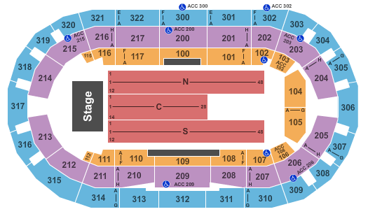 Indiana Farmers Coliseum (formerly Fairgrounds Coliseum) Seating Chart