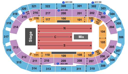 Indiana Farmers Coliseum (formerly Fairgrounds Coliseum) Seating Chart
