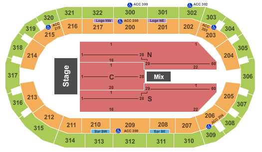 Indiana Farmers Coliseum Reserved Floor Seating Chart