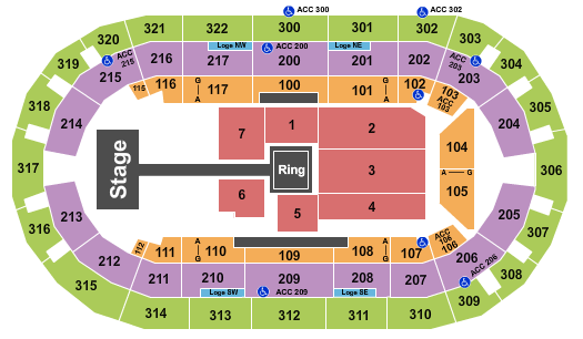 Indiana Farmers Coliseum Wrestling - AEW Seating Chart