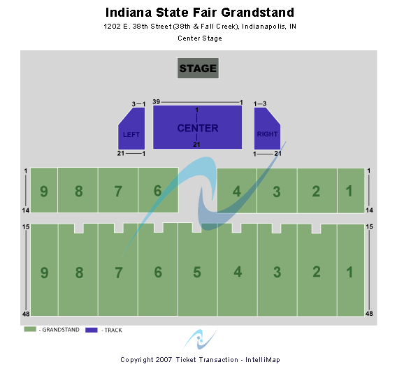 Indiana State Fairground American Idol Seating Chart