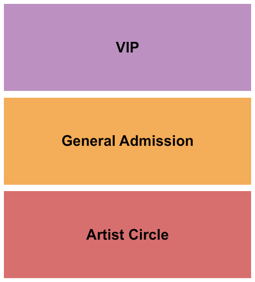 Indianapolis First Church of the Nazarene GA/VIP/Artist Circle Seating Chart