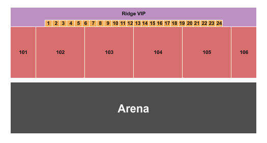 Indoor Arena at Tryon International Equestrian Center WCRA Seating Chart