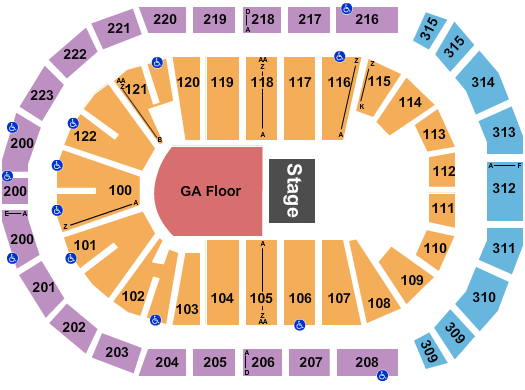 Gas South Arena A Day to Remember Seating Chart