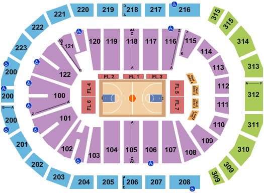 Gas South Arena Basketball - Globetrotters Seating Chart