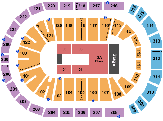 Gas South Arena Five Finger Death Punch Seating Chart