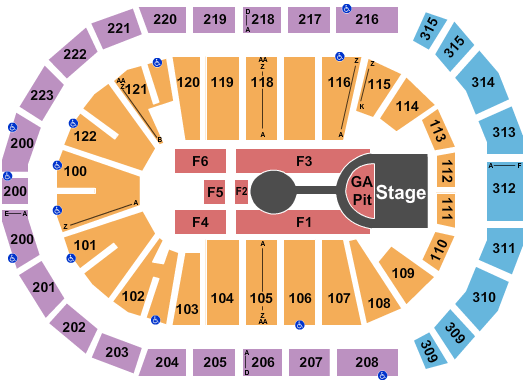 Gas South Arena Michael Buble Seating Chart