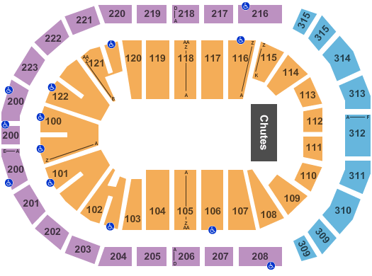 Gas South Arena PBR Seating Chart