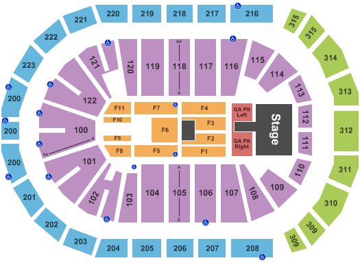 Gas South Arena The Lumineers Seating Chart