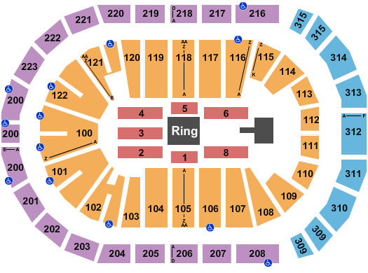 Gas South Arena WWE Seating Chart
