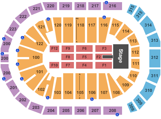 Gas South Arena Endstage Catwalk Seating Chart