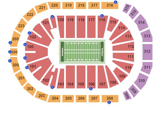 Gas South Arena Football Seating Chart