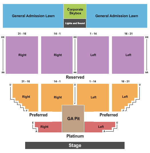 SERVPRO Richmond Pavilion Endstage Pit 2 Seating Chart