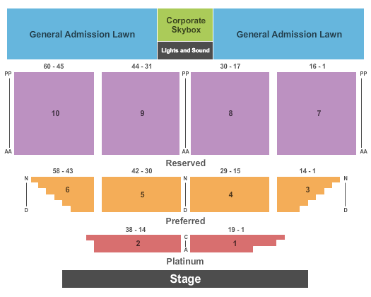 SERVPRO Richmond Pavilion Joe Walsh Seating Chart