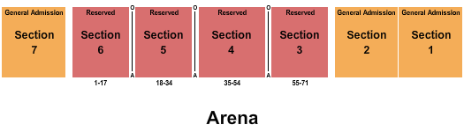 Inter Mountain Fair - CA Concert - RSV & GA Seating Chart