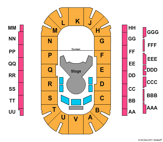 Sandman Centre Cirque Quidam Seating Chart