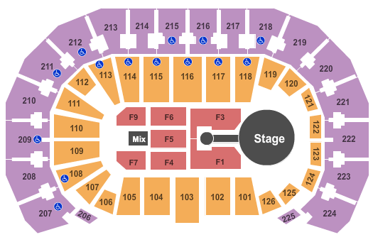 INTRUST Bank Arena Blake Shelton Seating Chart