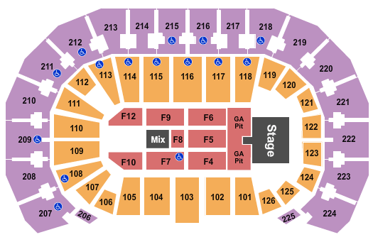 Pinnacle Bank Arena Seating Chart Garth Brooks