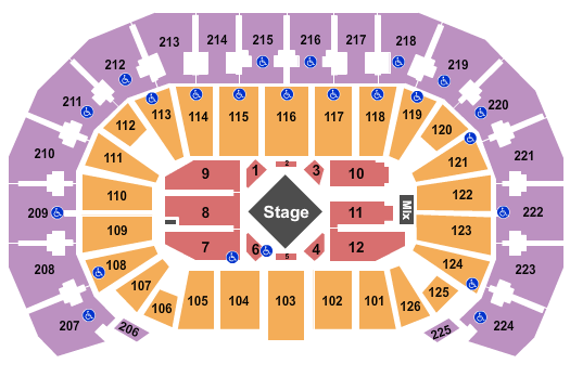T Mobile Seating Chart For George Strait