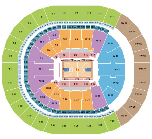 Intuit Dome Basketball - Globetrotters Seating Chart