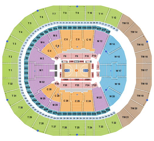 Detailed Seating Chart for Intuit Dome - Seating Capacity of 18000