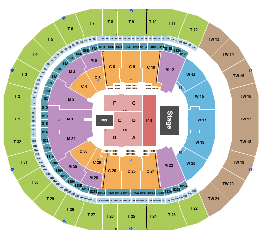 Intuit Dome Endstage GA Pit 2 Seating Chart